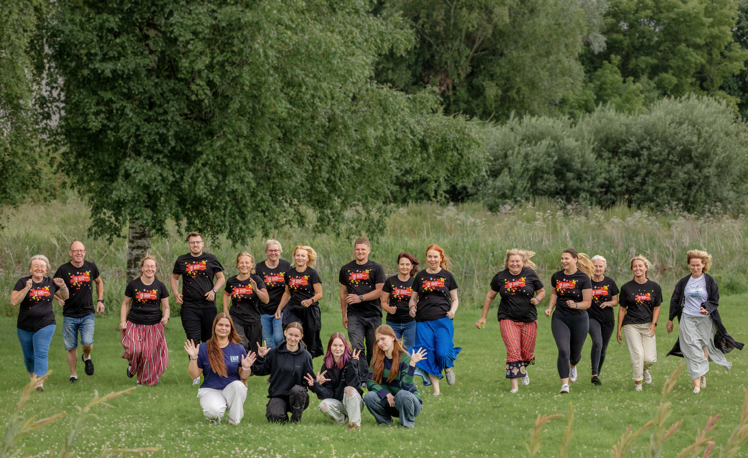 Võru pärimustantsu festivali korraldusmeeskond. Foto AIGAR NAGEL